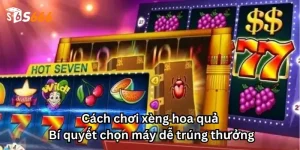 Cách chơi xèng hoa quả: Bí quyết chọn máy dễ trúng thưởng